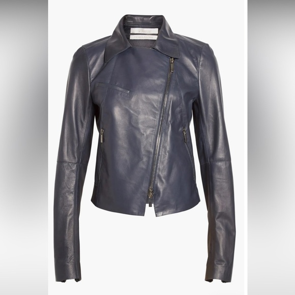 Caroline Issa and Nordstrom Signature Bonded Lambskin Leather Jacket - Picture 1 of 17